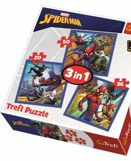 Puzzle Trefl Puzzle Spiderman 3v1 20, 36, 50 dílků