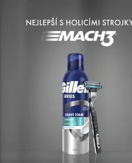 Zastřihovače vlasů a vousů Gillette Pěna na holení Series Sensitive Cooling 200 ml