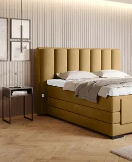 Postele Čalouněná postel VEROS Boxsprings 160 x 200 cm Nube 45