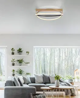 Inteligentní stropní svítidla Q-Smart-Home Paul Neuhaus Q-Beluga LED stropní světlo, mosaz