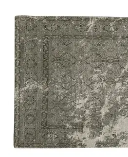 Koberce a koberečky Zelený koberec se vzorem French print verte - 150*75 cm Chic Antique 16087621 (16876-21)