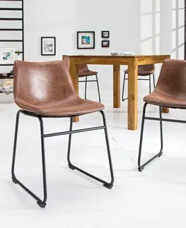 Židle LuxD Designová židle Alba hnědá