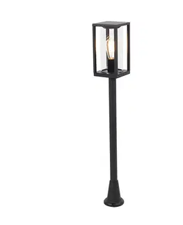 Venkovni stojaci lampy Stojací venkovní svítidlo černé 100 cm se zemním hrotem a kabelovou objímkou - Charlois