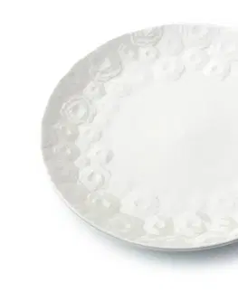 Talíře Affekdesign Sada talířů ROSE 21 cm bílá