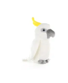 Hračky LAMPS - Plyšový Papoušek Kakadu 16cm