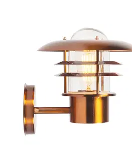 Venkovni nastenne svetlo Vintage venkovní nástěnná lampa měděná IP44 - Prato