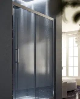 Sprchové kouty HOPA Sprchové dveře MAYA (matné sklo) BARVA rámu Hliník leštěný, Rozměr A 100 cm, Směr zavírání Univerzální Levé / Pravé, Výplň Acidato bezpečnostní sklo 6 mm BLMA100CM