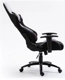 Kancelářské židle Ak furniture Herní křeslo F4G FG38/F černé/šedé