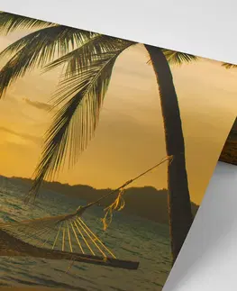 Samolepící tapety Samolepící fototapeta houpací síť na pláži