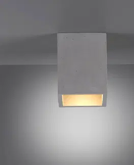 Stropní svítidla Paul Neuhaus Paul Neuhaus Eton stropní světlo z betonu, hranaté