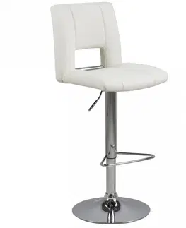 Barové židle Actona Otočná barová židle Elen bílá