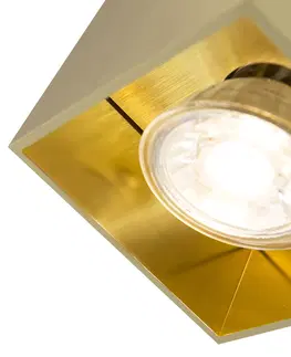 Bodova svetla Moderní bodové zlato - Qubo 1