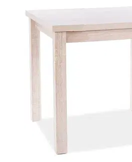 Dřevěné jídelní stoly Signal Jídelní stůl Adam | 90 x 65 cm Barva: bílý mat
