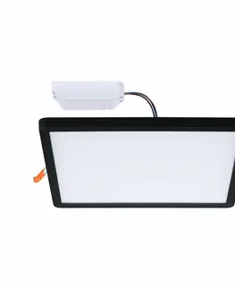 Chytré osvětlení PAULMANN VariFit LED vestavné svítidlo Smart Home Zigbee Areo IP44 hranaté 230x230mm měnitelná bílá černá stmívatelné
