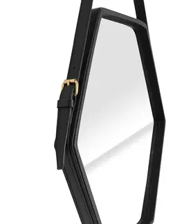 Zrcadla HOMEDE Nástěnné zrcadlo Ebi II černé, velikost 39,2x34,3x3