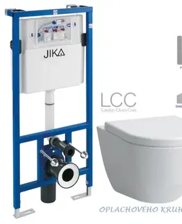 WC sedátka předstěnový instalační systém bez tlačítka + WC LAUFEN PRO LCC RIMLESS + SEDÁTKO H895652 X LP2