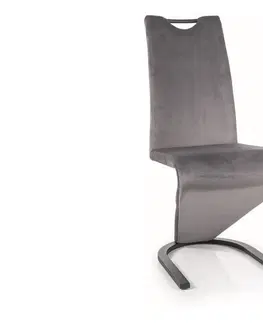 Jídelní sety Jídelní židle H-090 Signal Světle šedá