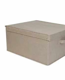 Úložné boxy Compactor Skládací úložná krabice Sandy 40 x 50 x 25 cm, béžová