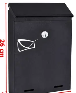 Poštovní schránky TZB Poštovní schránka ODVIN černá