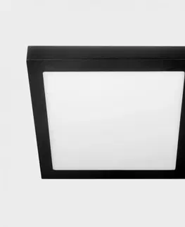 Klasická stropní svítidla KOHL LIGHTING KOHL-Lighting DISC SLIM SQ stropní svítidlo černá 36 W 3000K DALI