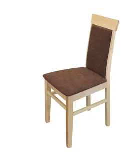 Jídelní židle Jídelní židle OLI buk/tmavě hnědá