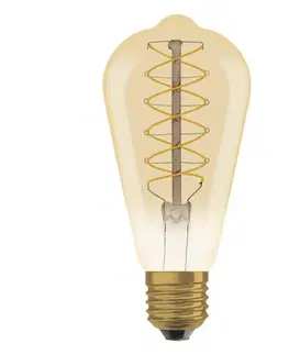 LED žárovky OSRAM LEDVANCE Vintage 1906 Edison 48 Filament DIM 7W 822 Gold E27 4099854091049