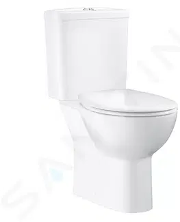 Záchody GROHE Bau Ceramic WC kombi set s nádržkou a sedátkem softclose, rimless, alpská bílá 39604000