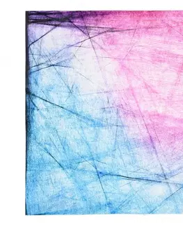 Moderní koberce Modrý a růžový abstraktní trendový koberec Šířka: 80 cm | Délka: 150 cm