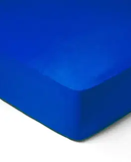 Prostěradla Forbyt, Prostěradlo, Jersey, tmavě modrá 100 x 220 cm