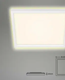 LED stropní svítidla BRILONER Svítidlo LED panel, 42,2 cm, 3000 lm, 22 W, bílé BRI 7364-016