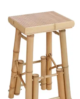Barové židle Barová bambusová stolička Bamb - 40*40*70 cm J-Line by Jolipa 72976