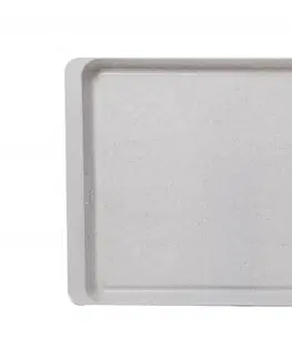 Podnosy a tácy ALFA PLASTIK - Podnos 50x34cm granit bílý