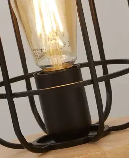 Stolní lampy Searchlight Stolní lampa Cage II s klecovým stínidlem