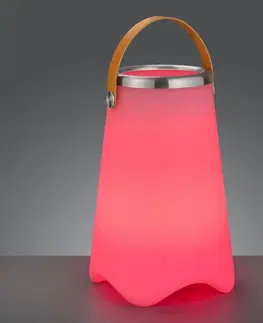 Venkovní dekorativní svítidla Reality Leuchten Stolní lampa LED Jamajka s reproduktorem Bluetooth