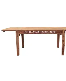 Jídelní stoly Rozkládací jídelní stůl Mira 140/220x90 z indického masivu palisandr / sheesham