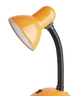 Stolní lampy do kanceláře Rabalux stolní lampa Dylan E27 1x MAX 40W oranžová 4171