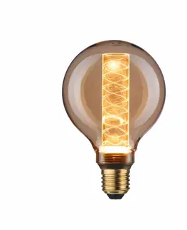 LED žárovky PAULMANN LED Vintage Globe žárovka G95 Inner Glow 4W E27 zlatá s vnitřní spirálou 286.02 P 28602