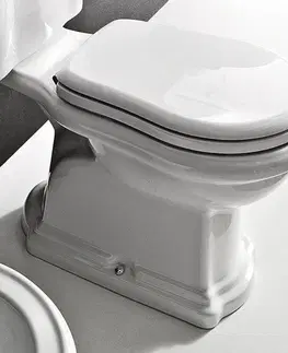 Záchody KERASAN RETRO WC kombi mísa 38,5x72cm, zadní odpad, bílá 101301