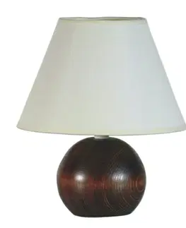 Stolní lampy Stolní lampa Sandria 82452 dřevo-koule tmavé dřevo