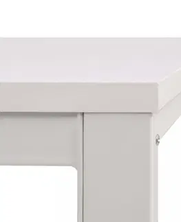 Psací stoly Psací stůl s regálem 120x60 cm Dekorhome Bílá / dub