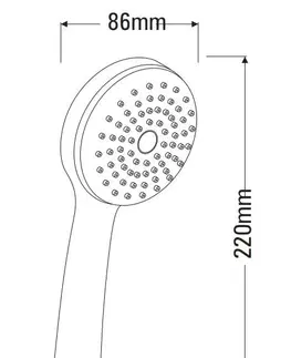 Sprchy a sprchové panely DEANTE Symetrio chrom Sprchový set, 1funkční NET_051K