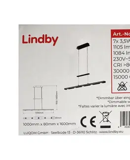 Svítidla Lindby Lindby - LED Stmívatelný lustr na lanku NAIARA 7xLED/4W/230V 