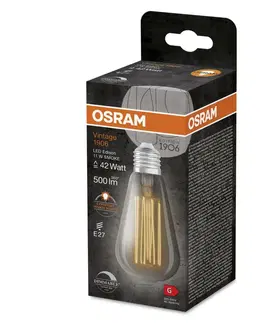 LED žárovky OSRAM LEDVANCE Vintage 1906 Edison 42 Filament DIM 11W 818 Smoke E27 4099854091001