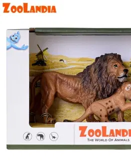 Hračky MIKRO TRADING - Zoolandia lev s mláďaty v krabičce