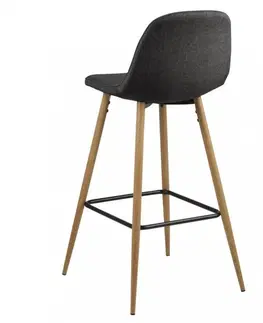 Barové židle Actona Barová židle Wilma III šedá/dřevo