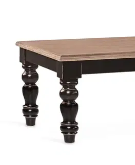 Designové a luxusní konferenční stolky Estila Venkovský luxusní konferenční stolek Siena z masivu 115cm