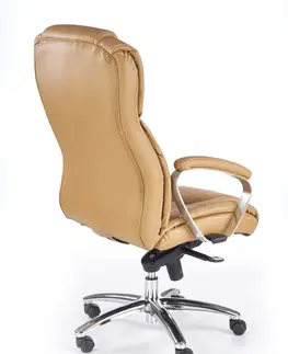Kancelářské židle HALMAR Kancelářské křeslo Harris světle hnědé