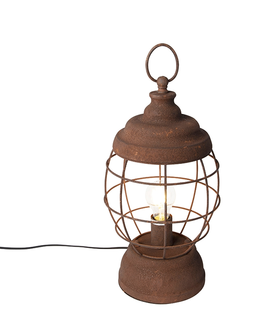 Stolni lampy Rustikální stolní lampa rez - Lentera