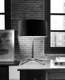 Stolní lampy LEDS-C4 Grok Hall stolní lampa s látkovým stínidlem, černá