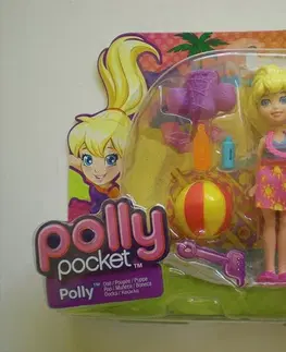 Hračky panenky MATTEL - Polly Pocket - Plážová Panenka A Doplňky